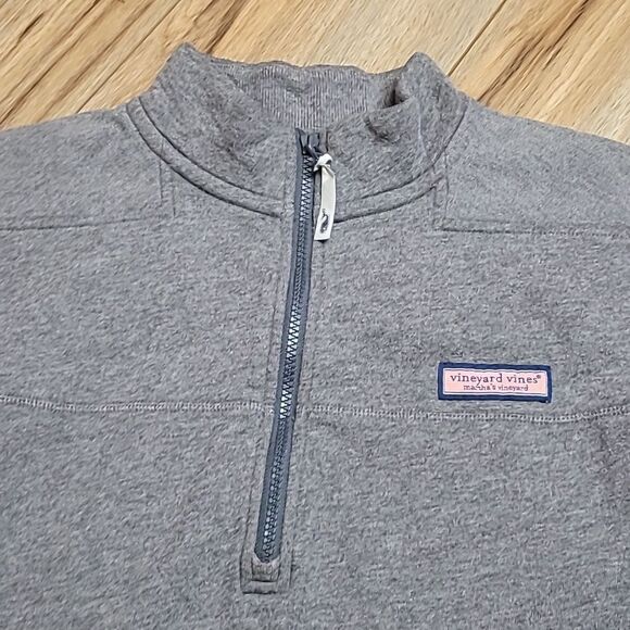 Vineyard Vines Classic Collegiate Shep Quarter Zip Shirt Men’s Size Medium B0013 - Picture 3 of 8